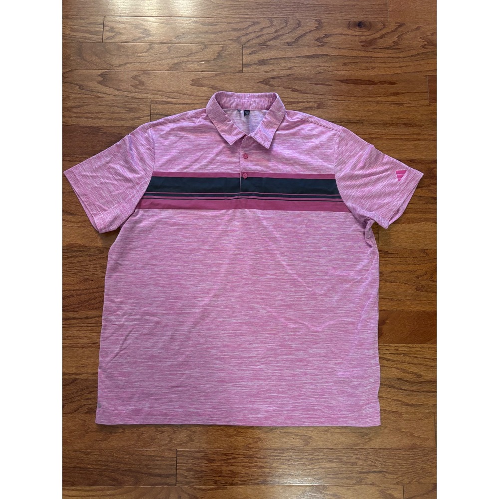 Adidas Pink Short Sleeved Polo Size 2XL‎